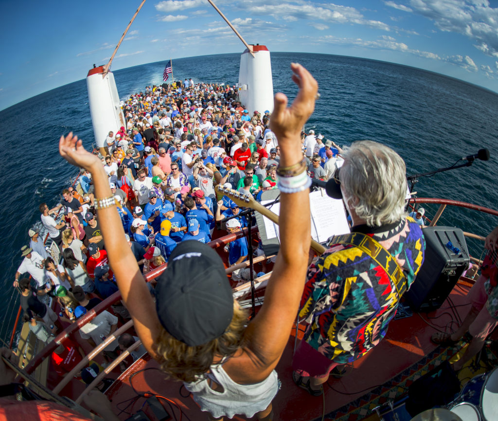 2016-08-07 The MCats Band rocks the PMC.org party boat from Provincetown to Boston to fight cancer