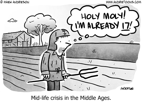 Mid-life crisis in the Middle Ages.