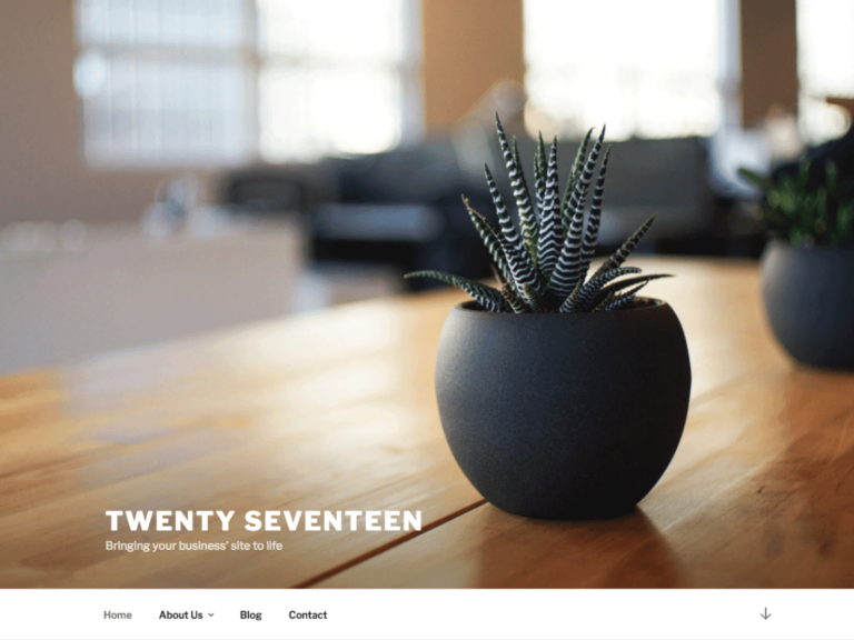 WordPress Twenty Seventeen theme